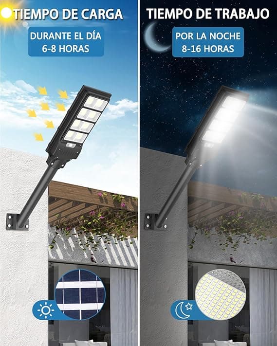 Farola solar con sensor de movimiento - 4